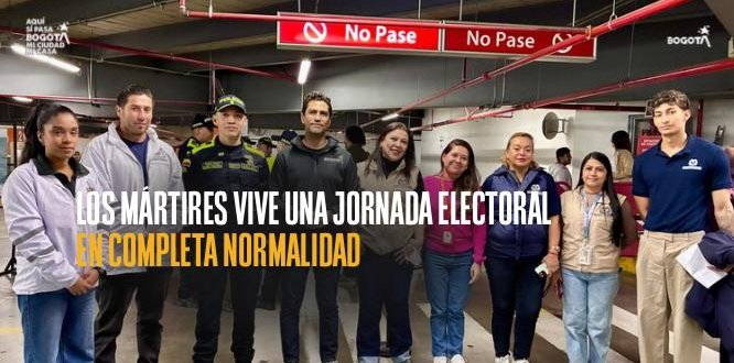 Los Mártires reporta jornada electoral sin alteraciones