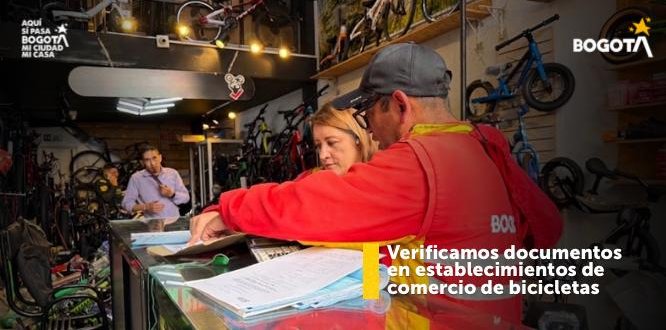 Control a comercio de bicicletas