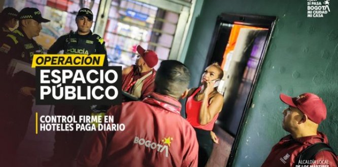 Operativo en Los Mártires suspende hoteles por drogas y microtráfico