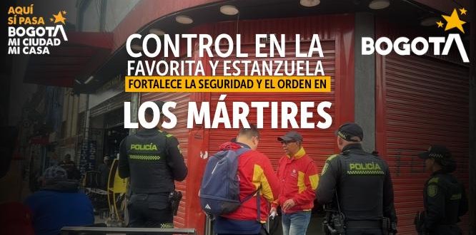 Operativo de Recuperación del Espacio público en los Mártires