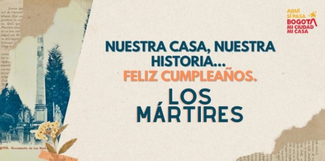 Foto con texto alusivo a la celebración del cumpleaños de la Localidad de Los Márites