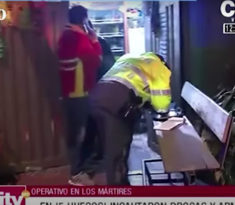 Intervención al sector de '5 huecos', en la localidad de Los Mártires 
