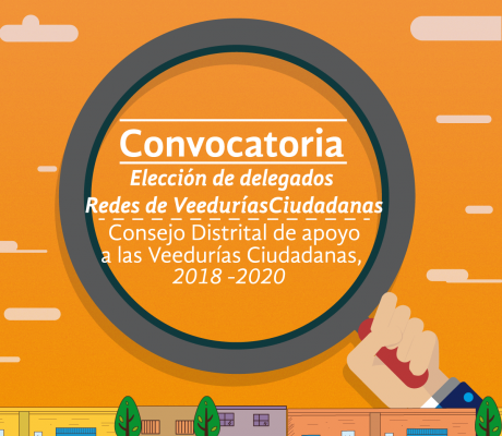 Convocatoria para la elección de los delegados de las redes de veedurías ciudadanas ante el consejo distrital de apoyo a las veedurías ciudadanas, período 2018 -2020.