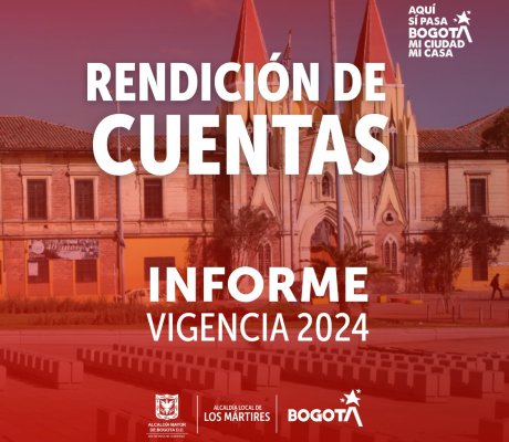 Imagen con texto sobre Rendición de Cuentas Vigencia 2024
