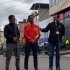 Foto Alcalde Mayor de Bogotá, Alcalde Local de Los Mártires y Comandante de la Policía de Bogotá